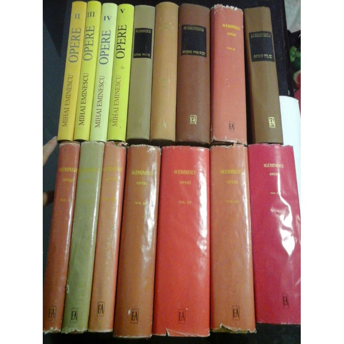 M. EMINESCU - OPERE - 16 Volume - PERPESSICIUS de la vol 2 la 17 partea I